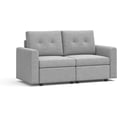 thumbnail image 1 of LINSY HOME 67"W Extra Deep Loveseat Sofa Couch with Storage, RUBIK III Upholstered 2-Seat Sofa for Small Space, Living Room, Bedroom, Apartment, Light Gray, 1 of 10