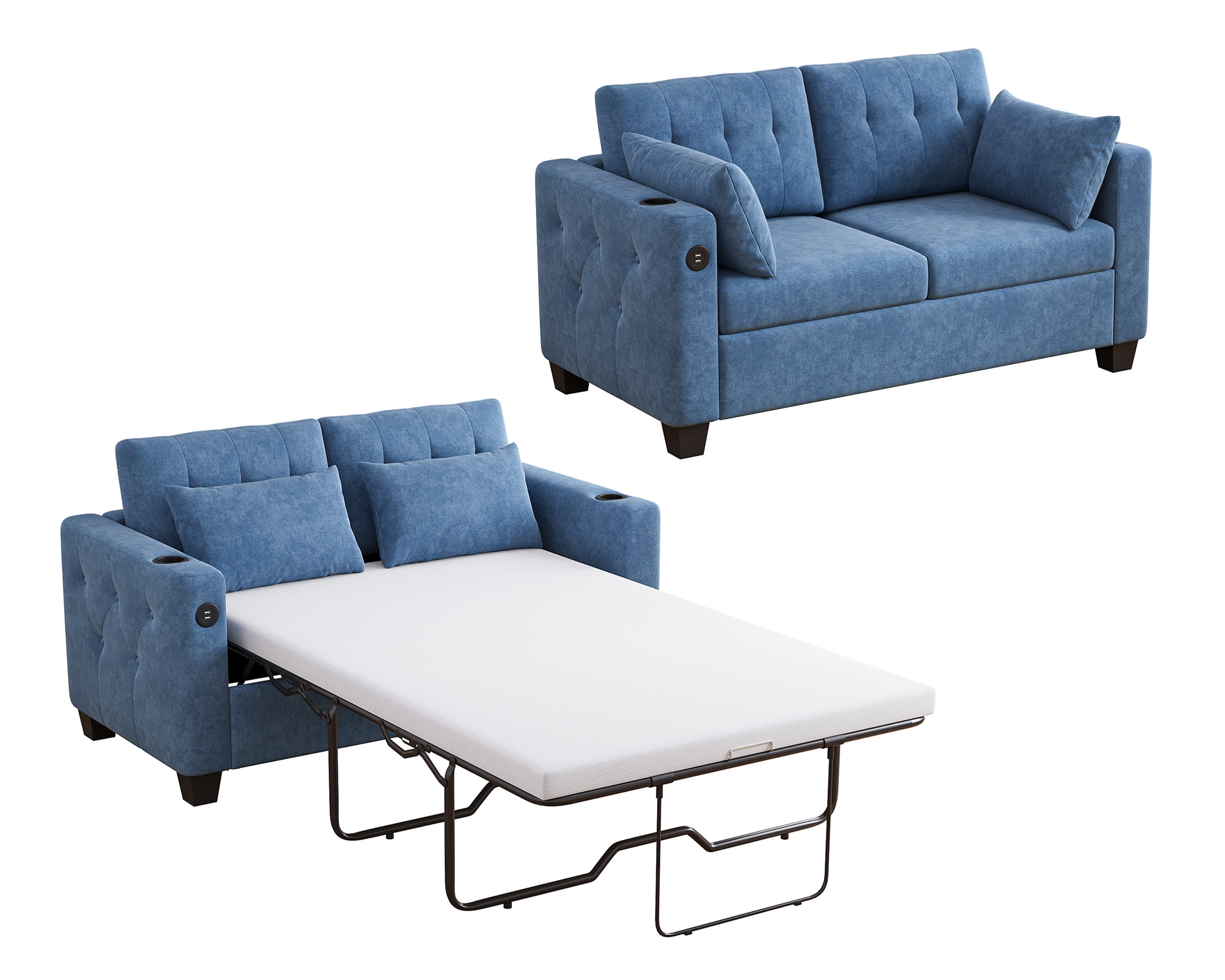 LINSY HOME Full Pull Out Sofa Bed, 2in1 Convertible Sleeper Couch