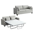 LINSY HOME Queen Pull Out Sofa Bed, 2in1 Convertible Sleeper Couch
