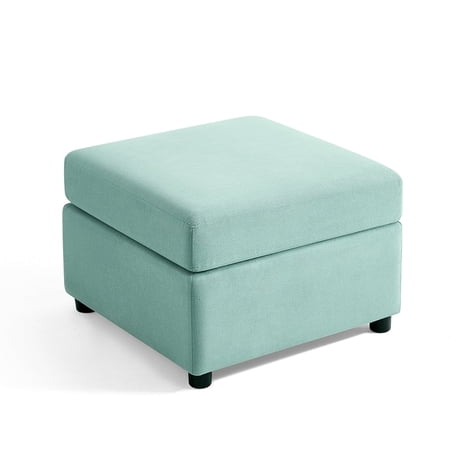 LINSY HOME Storage Ottoman for RUBIK I Modular Sectional Sofa, Teal