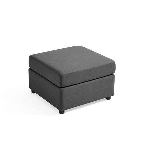 LINSY HOME Storage Ottoman for RUBIK III Modular Sectional Sofa, Dark Gray