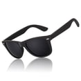thumbnail image 1 of LINVO Classic Retro Polarized Black Sunglasses for Men Women Fishing Driving Hiking, 1 of 7
