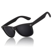 Classic Retro Polarized Black Sunglasses for Men Women Fishing Driving Hiking