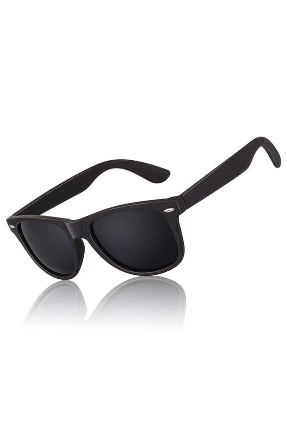 Classic Retro Polarized Black Sunglasses for Men Women Fishing Driving Hiking