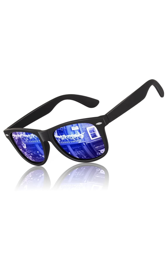 Classic Retro Polarized Black Sunglasses for Men Women Fishing Driving Hiking