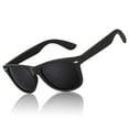 thumbnail image 1 of LINVO Classic Retro Polarized Black Sunglasses for Men Women Fishing Driving Hiking, 1 of 8