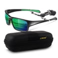 thumbnail image 1 of LINVO Men’s Sports Polarized Sunglasses, Wrap-Around Sun Glasses for Cycling, Fishing, Hiking & Driving, UV400 Protection, 1 of 7