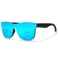 thumbnail image 1 of LINVO Oversized Trendy One-Piece Mirrored Lens Polarized Shades Fashion Blue Sunglasses for Men, 1 of 8