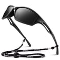 thumbnail image 1 of LINVO Polarized Sports Sunglasses for Men Wrap Around Sun Glasses for Fishing Cycling Driving 100% UV Protection, 1 of 9