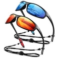 thumbnail image 1 of LINVO Sports Polarized Sunglasses for Men Women, Wrap-Around for Fishing, Cycling & Running, UV400 Protection-2 Pack, 1 of 8