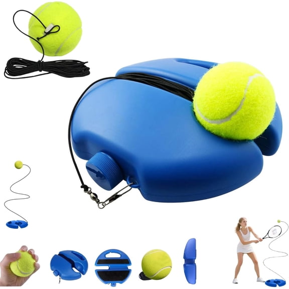 LINXI Tennis Trainer Kit, Rebound Ball with String, Multifunction Practice Baseboard Set for Backyard