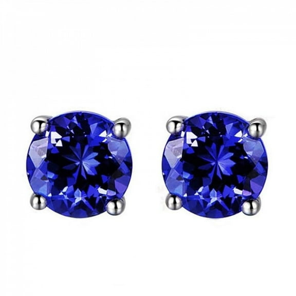 LINXIQIN 925 Sterling Silver Stud Earrings Birth Cubic Zircon Fashion Jewelry For Women