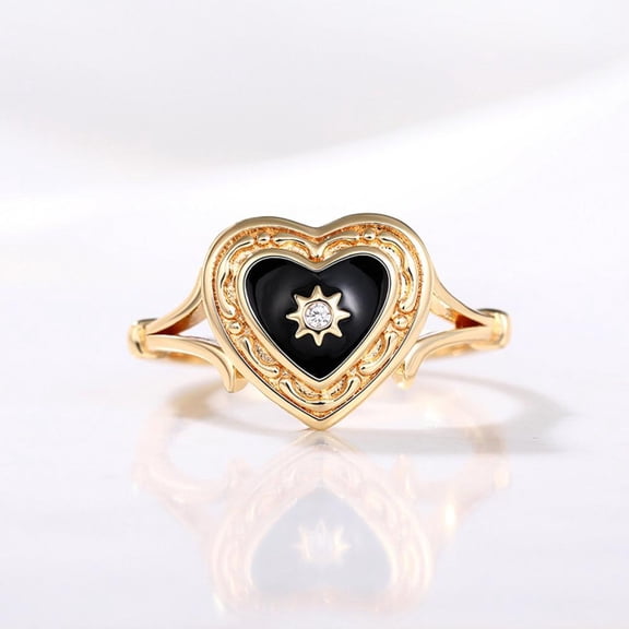 LINXIQIN Classic Cocktail Promise Ring Ladies For Women Comfortable Fit High Quality Cubic Zirconia CZ Ring Perfect Present With Gift Packaging