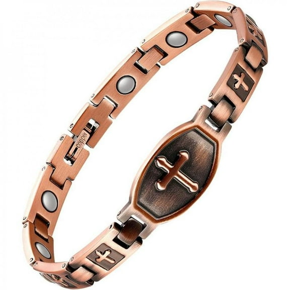 LINXIQIN Copper Bracelets For Women,Classic Magnetic Copper Bracelet,Valentine'S Day Gifts With Sizing Tool(Liberty Series)