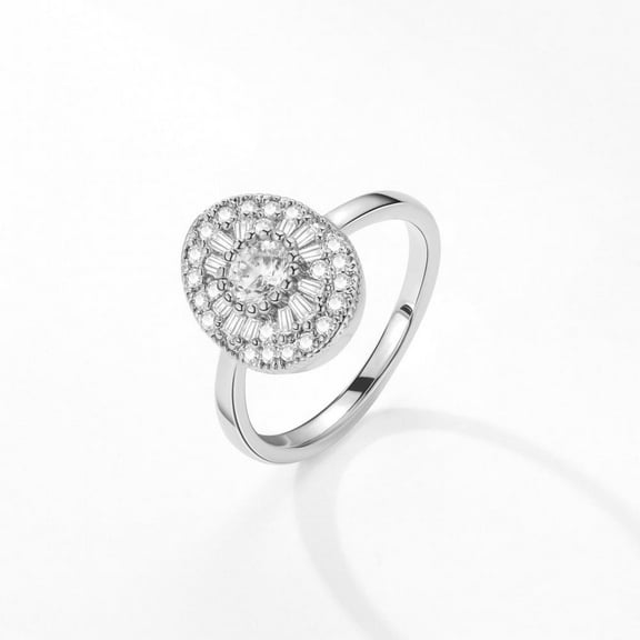 LINXIQIN D Color Lab-Created Moissanite Ring for Women Men Unisex 925 Sterling Silver Rings Twilight Engagement Unique Jewelry Gift