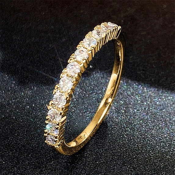 LINXIQIN Elegant Promise Ring Cocktail For Her Gift for Wife Dazzling Sparkling AAA Zircon Cubic Zirconia Ring Thoughtful Surprise Gift Box Included