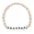 thumbnail image 1 of LINXIQIN Little Words MAMA Bracelet, Acrylic & Crystal Beads, Choose Your Size Jewelry Handmade, 1 of 5