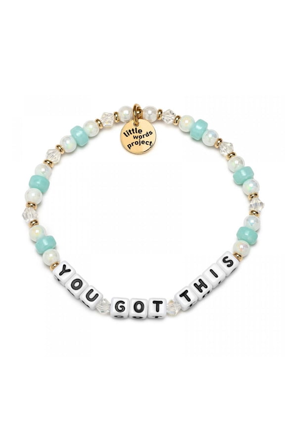 Little Words Project You Got This Bracelet, Acrylic & Crystal Beads, Choose Your Size Jewelry Handmade