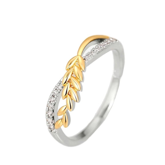 LINXIQIN Mens Titanium Ring Wedding Band Cubic Zirconia Happiness Couple Rings Two-Color All-Match Wedding Rings With Gift Box