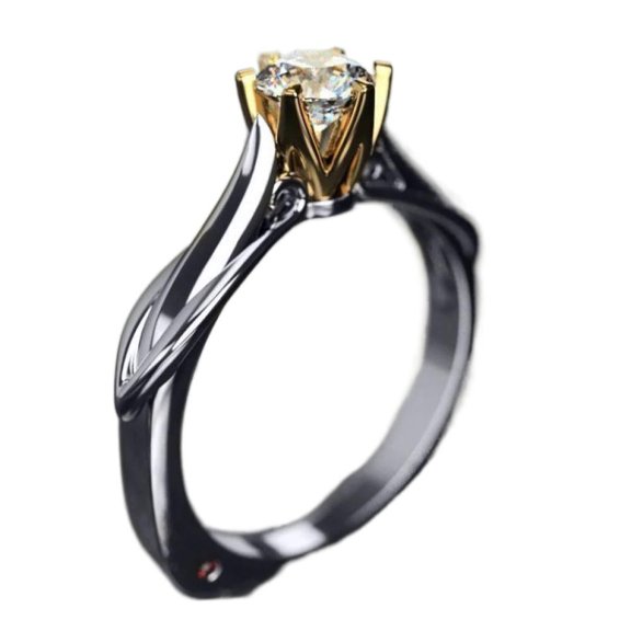 LINXIQIN Modern Promise Ring Engagement For Women Gift for Wife Lightweight Shiny CZ AAA Zircon Ring Perfect Present Gift Box Included