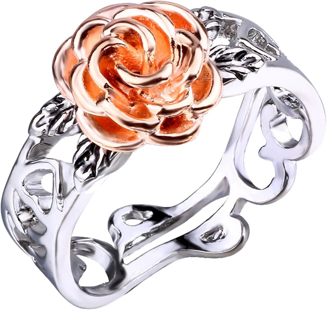 LINXIQIN Sterling Silver Ring Shiny Cubic Zirconia Thumb Rings Wedding ...