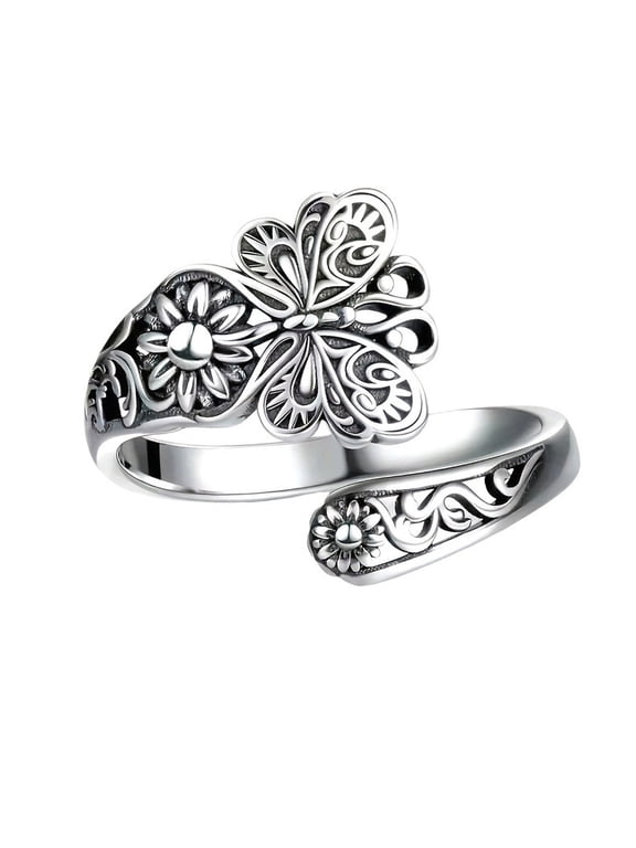 Women's Bow Open Ring, Everyday Wear, Size Adjustable, Includes Gift Box