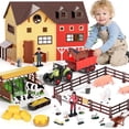 thumbnail image 1 of LINXUXIE Farm Animals Barn House Toys, Farm Figures Play Set for Kids & Toddlers, Birthday Eastert Gifts for 1-3 3-5 5-8 Year Old, 1 of 8