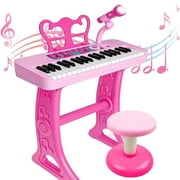 LINXUXIE Keyboard Piano Toys for Kids, 37 Keys Musicial Instruments for Baby, Toddlers Birthday Gifts for 3 4 5 6 7 8 Year Old
