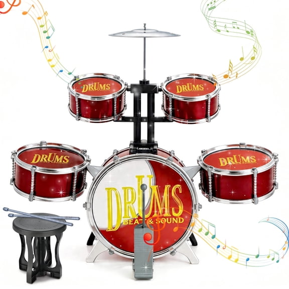 Three Muscal Instruments Kids DJ Set Musical Toys for Babies