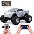 thumbnail image 1 of LINXUXIE Mini Truck, 1:64 Scale Monster Truck Remote Control Car with Lights, 2.4Ghz & APP Remote Control, Rechargeable RC Cars with Lights, Speed/Steering Adjustable, 1 of 7