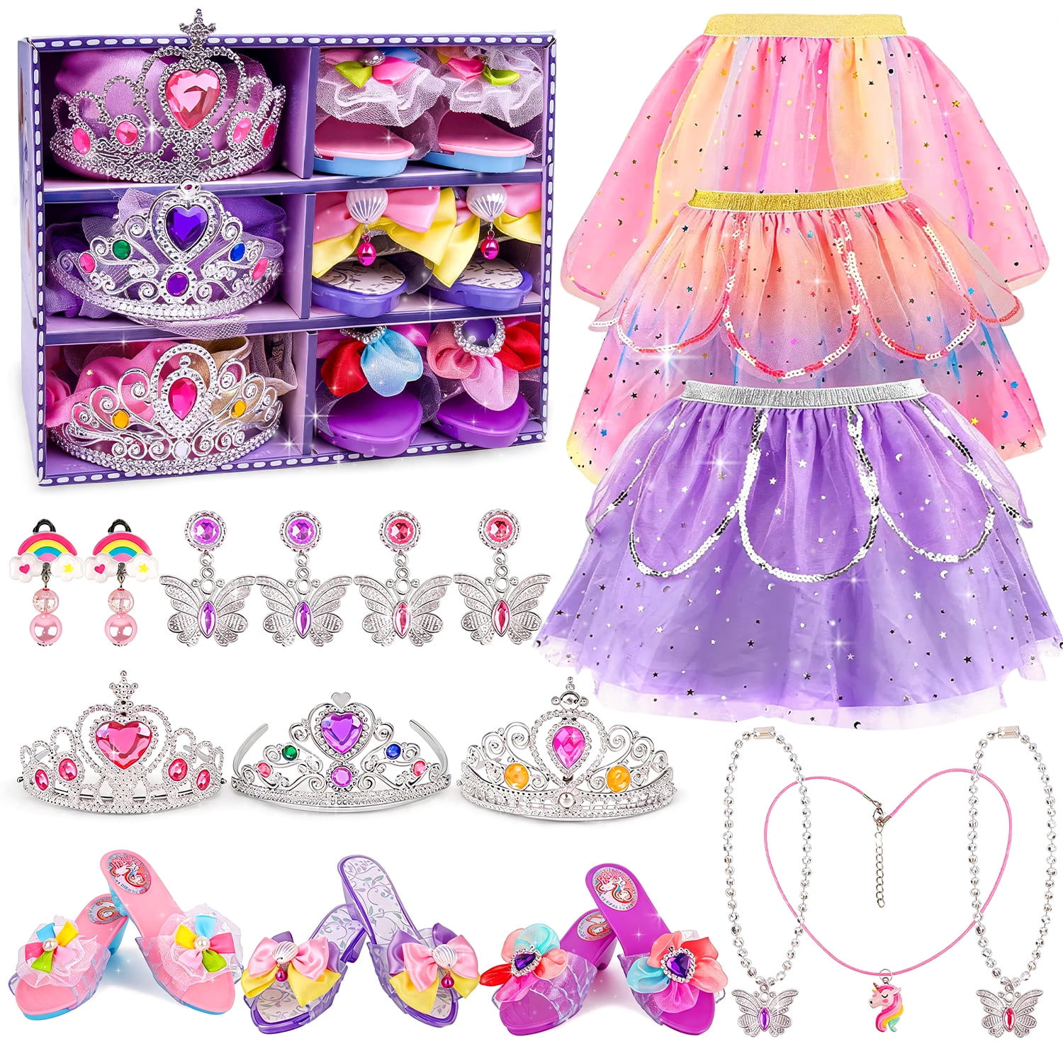 set of princess dresses Enchanted Fairytale Princess dress-up set