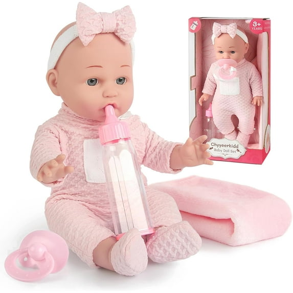 LINXUXIE Stuffed Farm Animals, 6-12 Month Montessori Toys,Sensory Infant Toys for Toddlers, Birthday Gifts for 1 2 3 Year Old