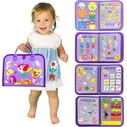 LINXUXIE Toddler Busy Board, Busy Book for 1-4 Year Old, Toddler Toy for Birthday Gift Girl & Boy