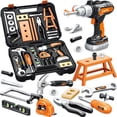 thumbnail image 1 of LINXUXIE Kids Tool Set with Electronic Toy Drill, Realistic Toy Tools with Tool Box for Toddler, Construction Toy for Kids 1-3 3-5 5-8 Year Old, 1 of 7