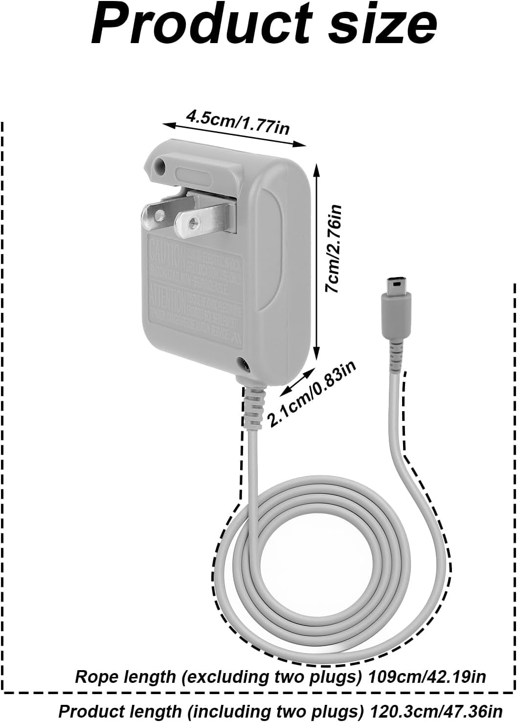 LINYAN-DSL Charger, 3.95ft Long DSL AC Power Adapter 100-240V Wall Plug ...
