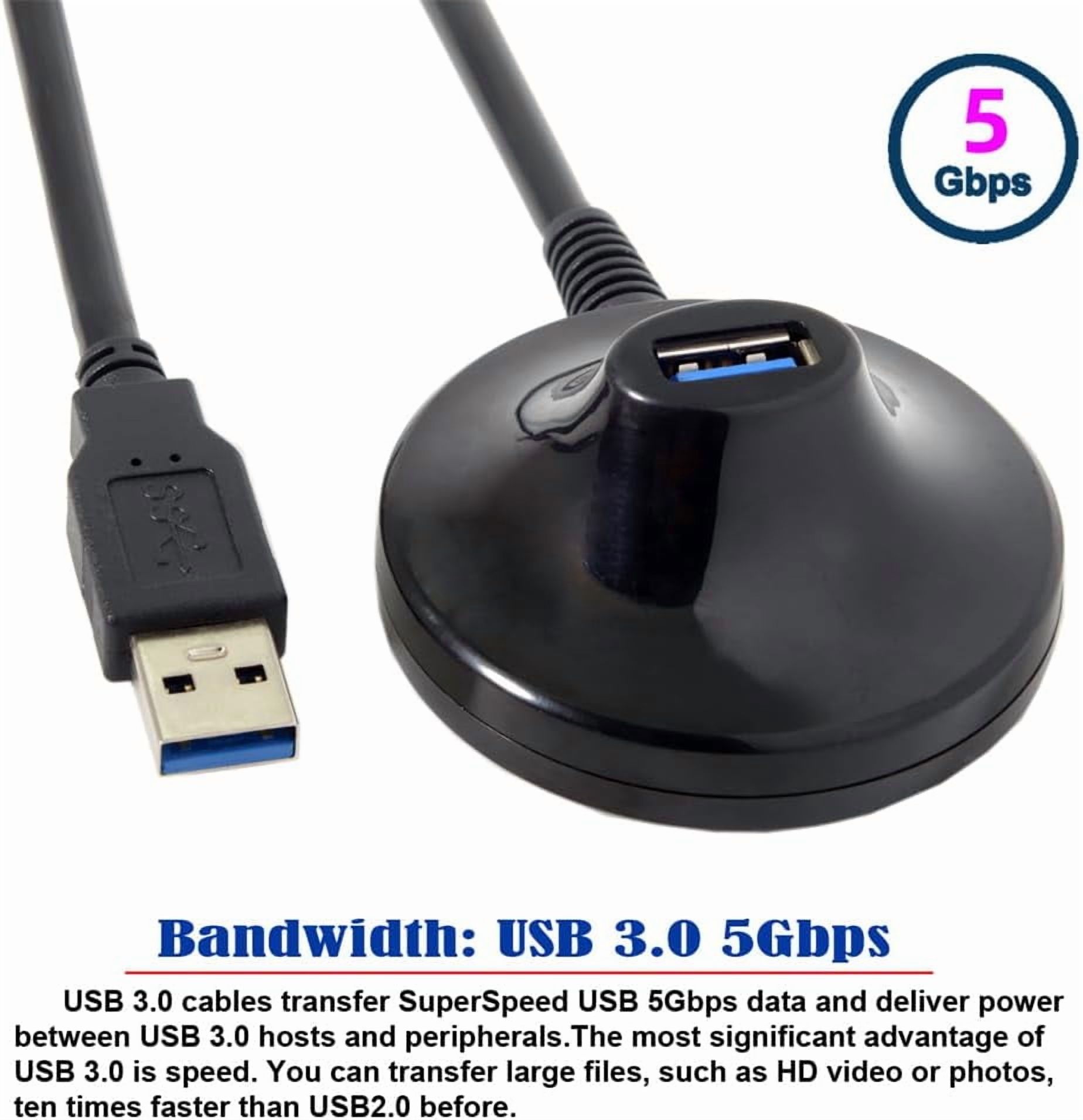 LINYAN-xiwai 5Gbps USB 3.0 Type-A Male to Female Extension Dock Station ...