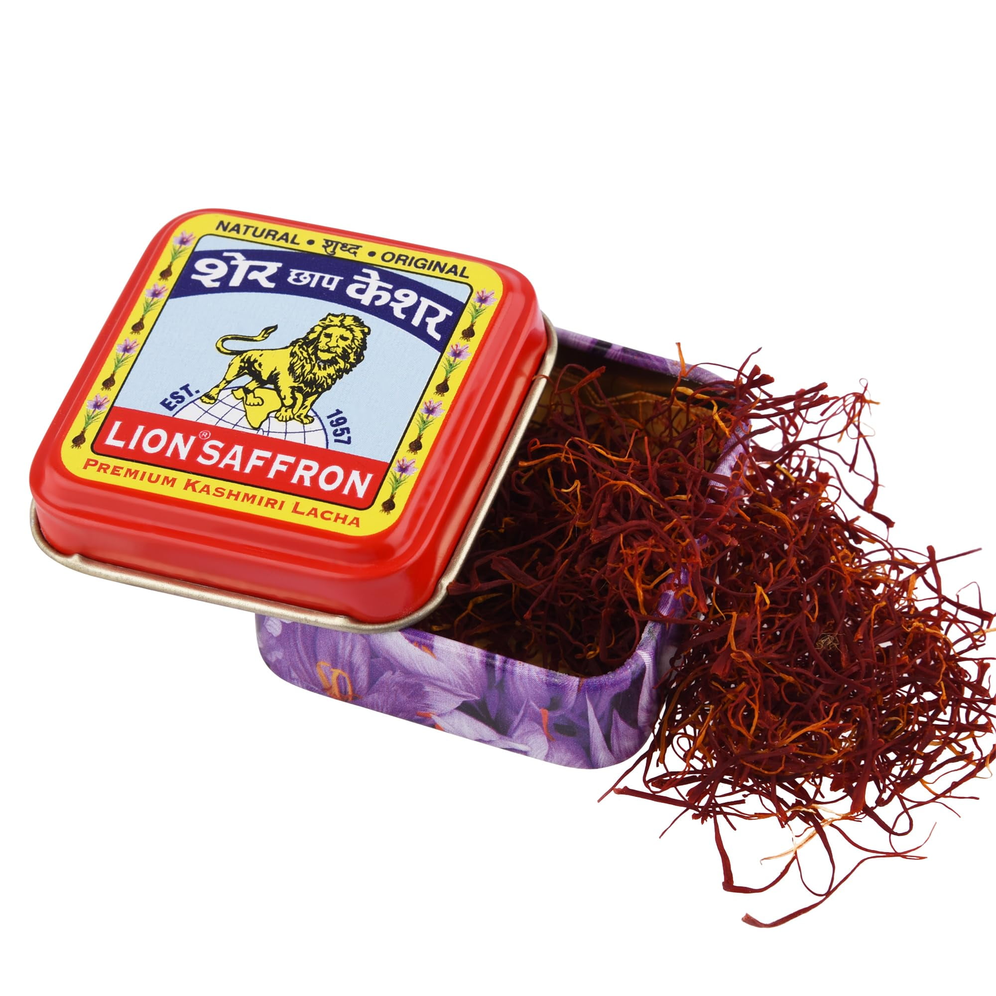 LION BRAND SAFFRON, Original Kashmir MDA05 Saffron/Kesar/Azafran ...