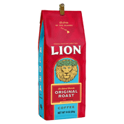 Lion Coffee Medium Roast Ground Coffee, Hawaiian Coffee Beans, Original Flavor, 10 oz