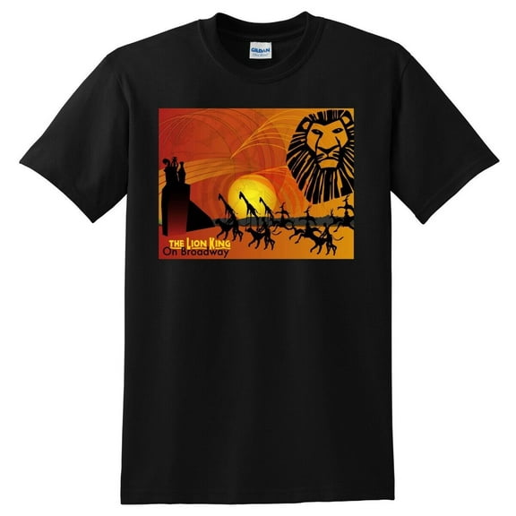 LION KING ON BROADWAY T SHIRT new york nyc SMALL MEDIUM LARGE or XL