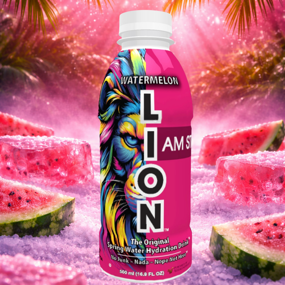 LION Watermelon Hydration Drink, 12 Count, 16.9 fl oz