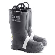 LION by Thorogood Women's Rubber Insulated Felt Fire Boot With Lug Sole, NFPA