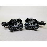 LIONEL 2X POLAR EXPRESS REAR TRUCKS W/ COUPLERS no pickup 2123130 2423030 53T60