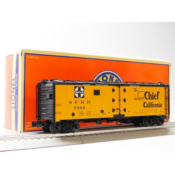 LIONEL ATSF HOTBOX REEFER #7599 O GAUGE 2426320