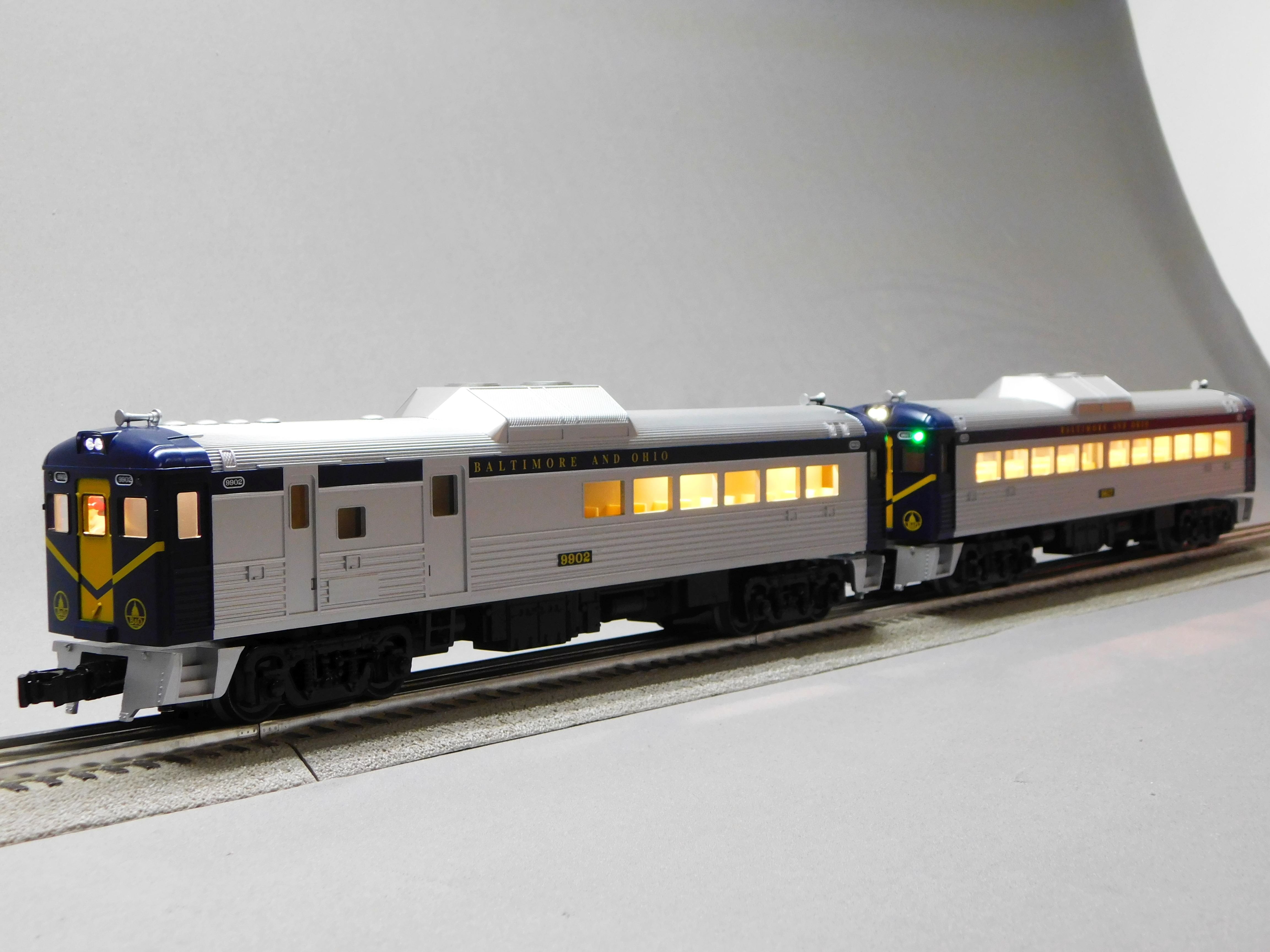 LIONEL BALTIMORE & OHIO BUDD LIONCHIEF PLUS 2.0 RDC UNIT COMBO 2335080 ...
