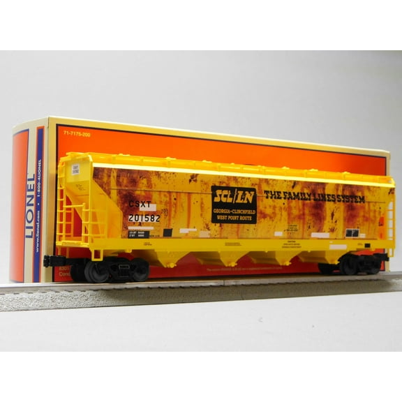 LIONEL CSX ACF 4 BAY WEATHERED CENTERFLOW HOPPER #201582 O GAUGE TRAIN CAR 2542162