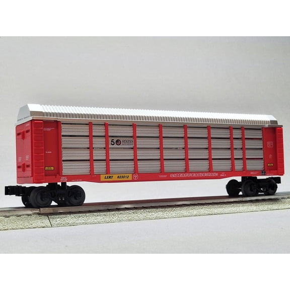 LIONEL CSX US AUTO RACK CAR 50 STATES AUTO WORKS O GAUGE 2623010-AR