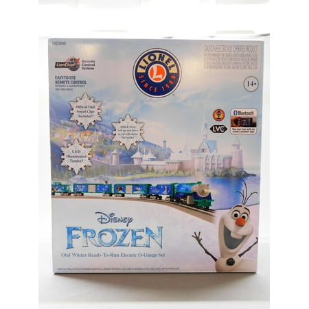 Lionel Disney Frozen Olaf Winter LionChief Freight Bluetooth 5.0 Train Set for Ages 14+