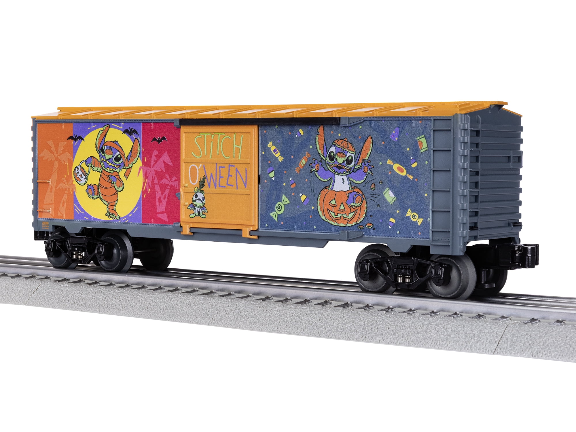 Lionel Disney Stitch Halloween O Gauge Model Train Boxcar for Ages 14+