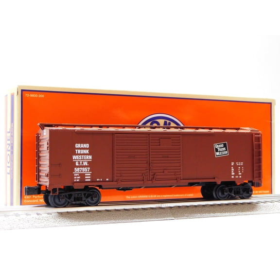 LIONEL GRAND TRUNK 40' DOUBLE DOOR BOXCAR #587957 O GAUGE TRAIN CAR 2542441