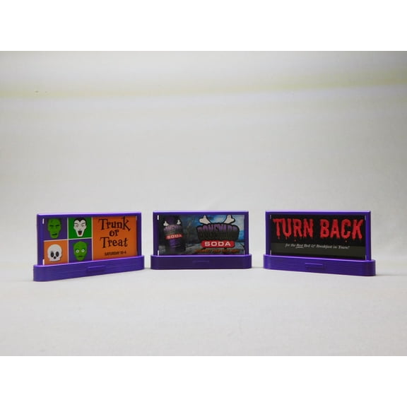 LIONEL HALLOWEEN BILLBOARDS 3 PACK (6 IMAGES) O GAUGE 2230160